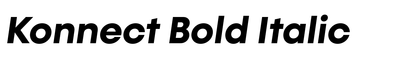 Konnect Bold Italic